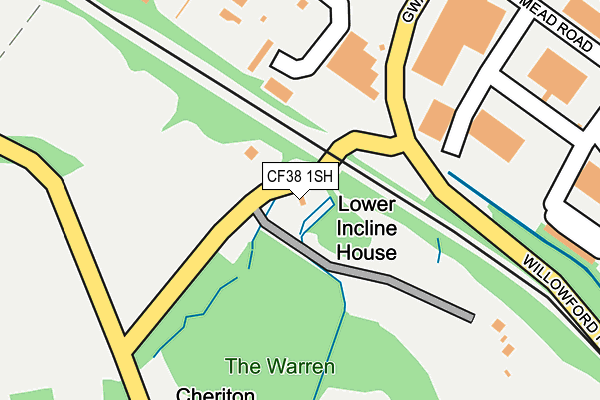 CF38 1SH map - OS OpenMap – Local (Ordnance Survey) CF38 1SH map - OS OpenMap – Local (Ordnance Survey)