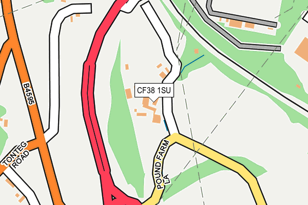 CF38 1SU map - OS OpenMap – Local (Ordnance Survey) CF38 1SU map - OS OpenMap – Local (Ordnance Survey)