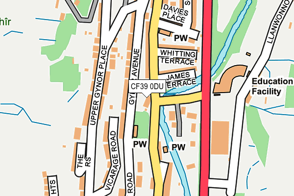 CF39 0DU map - OS OpenMap – Local (Ordnance Survey) CF39 0DU map - OS OpenMap – Local (Ordnance Survey)