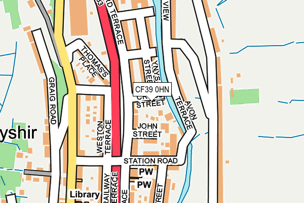 CF39 0HN map - OS OpenMap – Local (Ordnance Survey) CF39 0HN map - OS OpenMap – Local (Ordnance Survey)