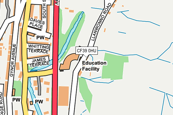 CF39 0HU map - OS OpenMap – Local (Ordnance Survey) CF39 0HU map - OS OpenMap – Local (Ordnance Survey)