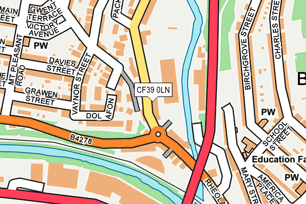 CF39 0LN map - OS OpenMap – Local (Ordnance Survey) CF39 0LN map - OS OpenMap – Local (Ordnance Survey)