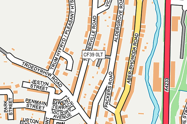 CF39 0LT map - OS OpenMap – Local (Ordnance Survey) CF39 0LT map - OS OpenMap – Local (Ordnance Survey)