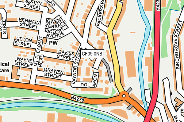 CF39 0NB map - OS OpenMap – Local (Ordnance Survey) CF39 0NB map - OS OpenMap – Local (Ordnance Survey)