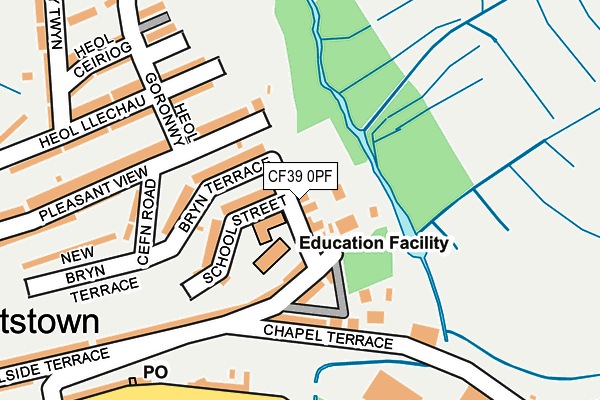 CF39 0PF map - OS OpenMap – Local (Ordnance Survey) CF39 0PF map - OS OpenMap – Local (Ordnance Survey)