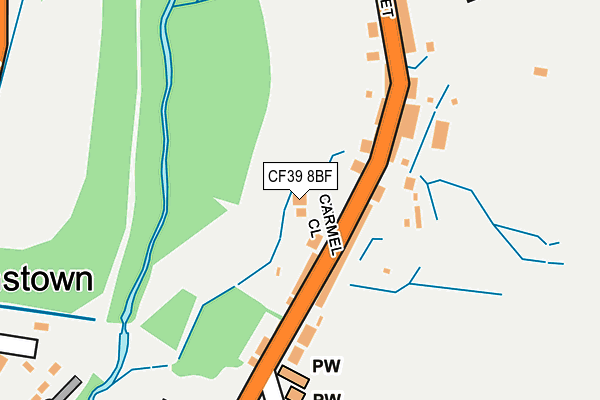 CF39 8BF map - OS OpenMap – Local (Ordnance Survey) CF39 8BF map - OS OpenMap – Local (Ordnance Survey)