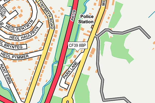 CF39 8BP map - OS OpenMap – Local (Ordnance Survey) CF39 8BP map - OS OpenMap – Local (Ordnance Survey)