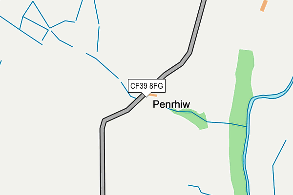 CF39 8FG map - OS OpenMap – Local (Ordnance Survey) CF39 8FG map - OS OpenMap – Local (Ordnance Survey)