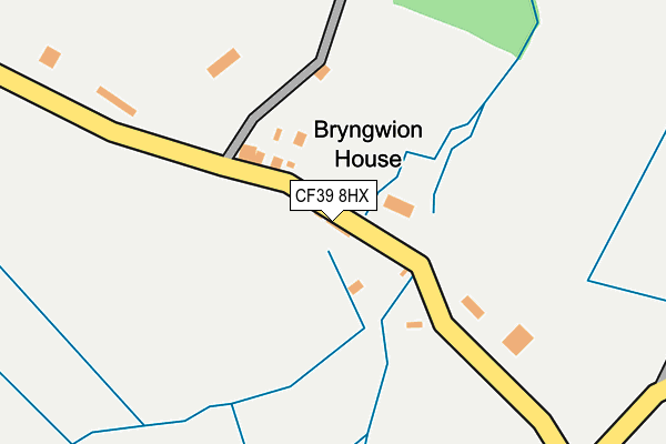 CF39 8HX map - OS OpenMap – Local (Ordnance Survey) CF39 8HX map - OS OpenMap – Local (Ordnance Survey)
