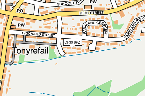 CF39 8PZ map - OS OpenMap – Local (Ordnance Survey) CF39 8PZ map - OS OpenMap – Local (Ordnance Survey)
