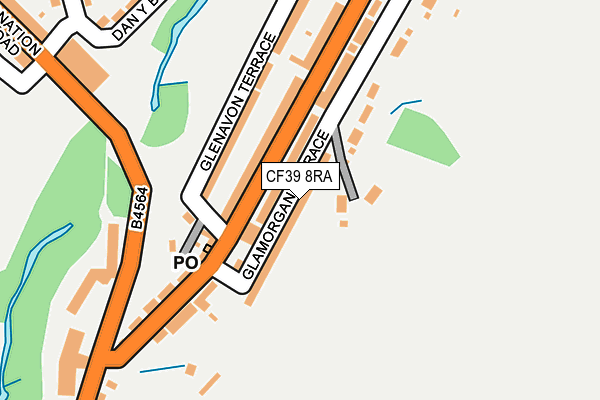 CF39 8RA map - OS OpenMap – Local (Ordnance Survey) CF39 8RA map - OS OpenMap – Local (Ordnance Survey)