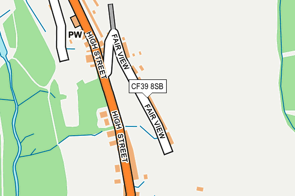 CF39 8SB map - OS OpenMap – Local (Ordnance Survey) CF39 8SB map - OS OpenMap – Local (Ordnance Survey)