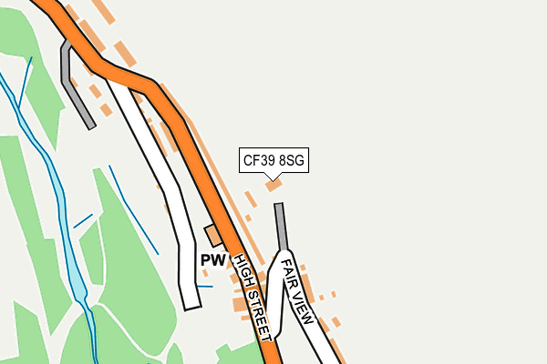 CF39 8SG map - OS OpenMap – Local (Ordnance Survey) CF39 8SG map - OS OpenMap – Local (Ordnance Survey)