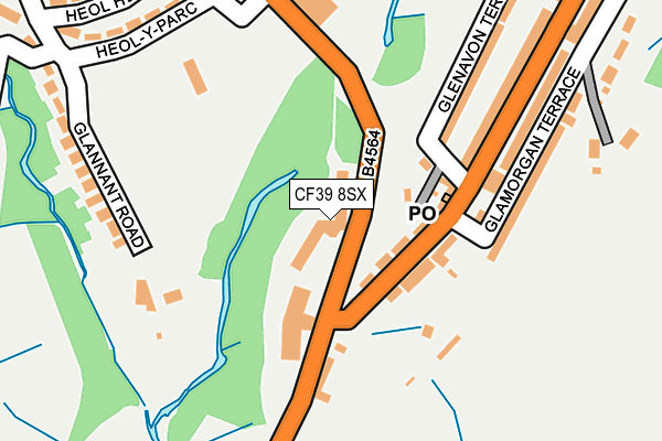 CF39 8SX map - OS OpenMap – Local (Ordnance Survey) CF39 8SX map - OS OpenMap – Local (Ordnance Survey)
