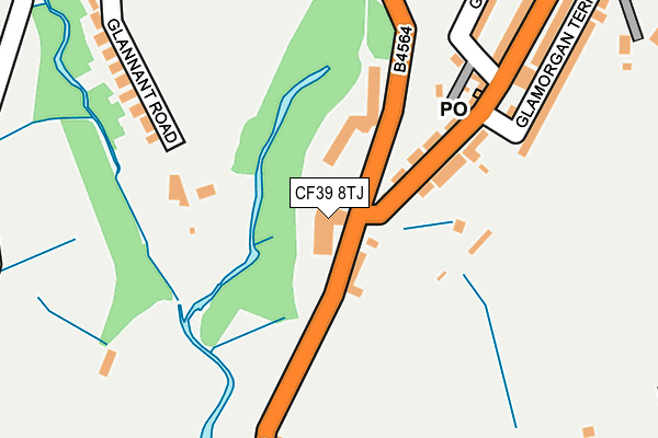 CF39 8TJ map - OS OpenMap – Local (Ordnance Survey) CF39 8TJ map - OS OpenMap – Local (Ordnance Survey)