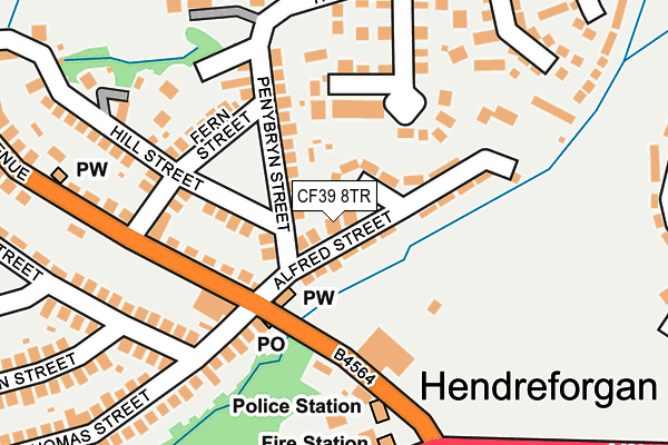 CF39 8TR map - OS OpenMap – Local (Ordnance Survey) CF39 8TR map - OS OpenMap – Local (Ordnance Survey)
