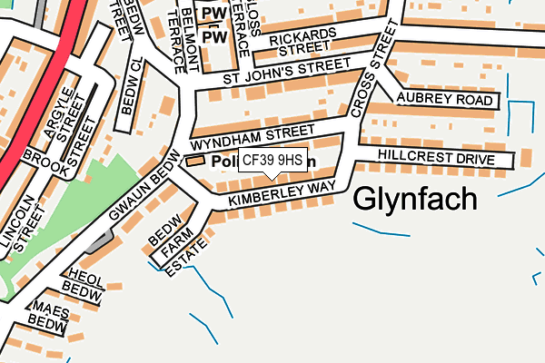 CF39 9HS map - OS OpenMap – Local (Ordnance Survey) CF39 9HS map - OS OpenMap – Local (Ordnance Survey)