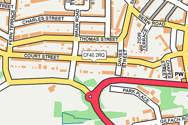 CF40 2RQ map - OS OpenMap – Local (Ordnance Survey) CF40 2RQ map - OS OpenMap – Local (Ordnance Survey)