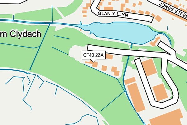 CF40 2ZA map - OS OpenMap – Local (Ordnance Survey) CF40 2ZA map - OS OpenMap – Local (Ordnance Survey)
