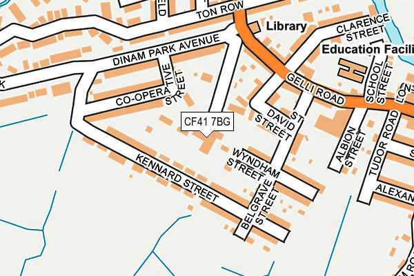 CF41 7BG map - OS OpenMap – Local (Ordnance Survey) CF41 7BG map - OS OpenMap – Local (Ordnance Survey)