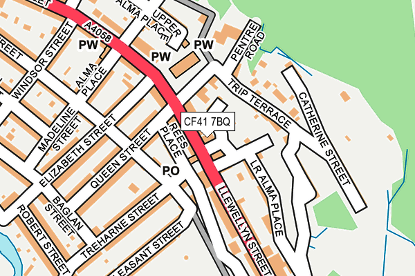 CF41 7BQ map - OS OpenMap – Local (Ordnance Survey) CF41 7BQ map - OS OpenMap – Local (Ordnance Survey)