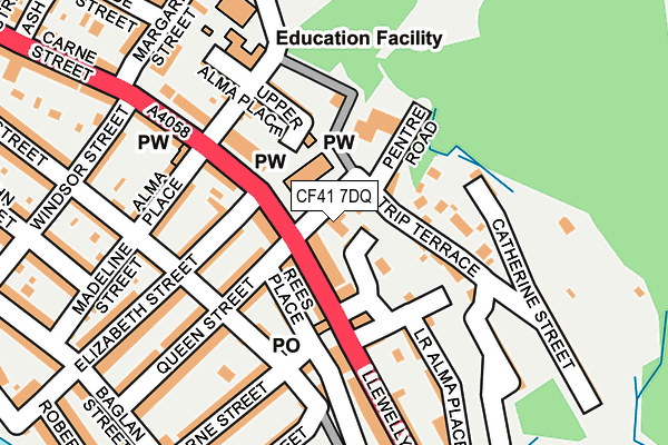 CF41 7DQ map - OS OpenMap – Local (Ordnance Survey) CF41 7DQ map - OS OpenMap – Local (Ordnance Survey)