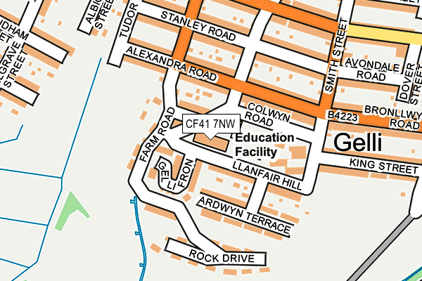 CF41 7NW map - OS OpenMap – Local (Ordnance Survey) CF41 7NW map - OS OpenMap – Local (Ordnance Survey)