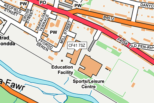CF41 7SZ map - OS OpenMap – Local (Ordnance Survey) CF41 7SZ map - OS OpenMap – Local (Ordnance Survey)