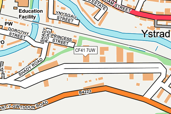 CF41 7UW map - OS OpenMap – Local (Ordnance Survey) CF41 7UW map - OS OpenMap – Local (Ordnance Survey)