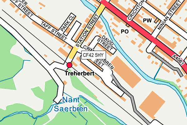 CF42 5HY map - OS OpenMap – Local (Ordnance Survey) CF42 5HY map - OS OpenMap – Local (Ordnance Survey)