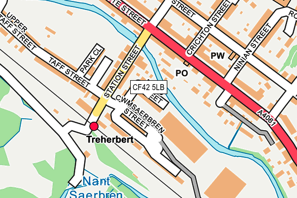 CF42 5LB map - OS OpenMap – Local (Ordnance Survey) CF42 5LB map - OS OpenMap – Local (Ordnance Survey)