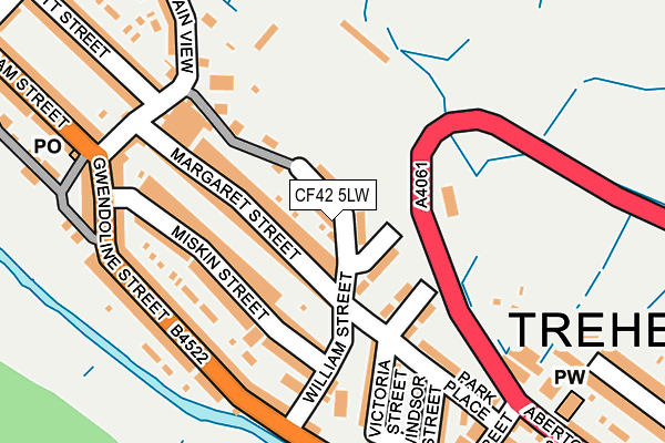 CF42 5LW map - OS OpenMap – Local (Ordnance Survey) CF42 5LW map - OS OpenMap – Local (Ordnance Survey)