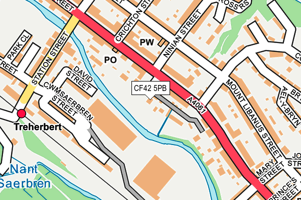 CF42 5PB map - OS OpenMap – Local (Ordnance Survey) CF42 5PB map - OS OpenMap – Local (Ordnance Survey)