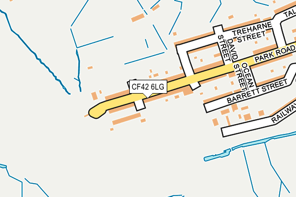 CF42 6LG map - OS OpenMap – Local (Ordnance Survey) CF42 6LG map - OS OpenMap – Local (Ordnance Survey)