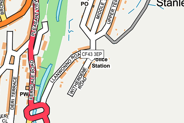 CF43 3EP map - OS OpenMap – Local (Ordnance Survey)