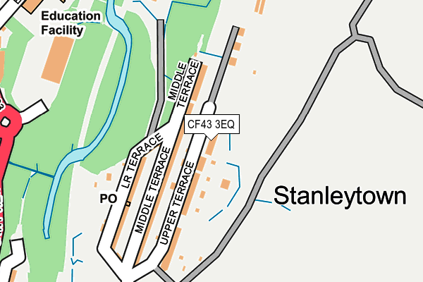 CF43 3EQ map - OS OpenMap – Local (Ordnance Survey) CF43 3EQ map - OS OpenMap – Local (Ordnance Survey)