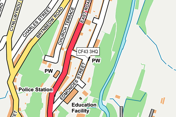 CF43 3HQ map - OS OpenMap – Local (Ordnance Survey) CF43 3HQ map - OS OpenMap – Local (Ordnance Survey)