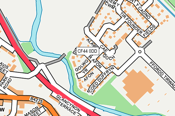 CF44 0DD map - OS OpenMap – Local (Ordnance Survey) CF44 0DD map - OS OpenMap – Local (Ordnance Survey)