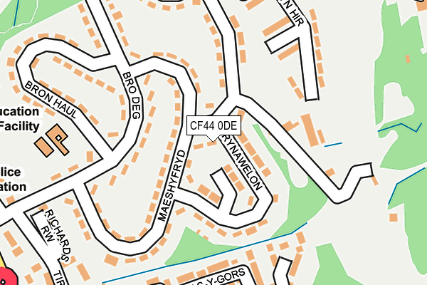 CF44 0DE map - OS OpenMap – Local (Ordnance Survey) CF44 0DE map - OS OpenMap – Local (Ordnance Survey)