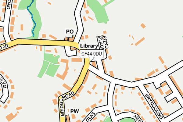 CF44 0DU map - OS OpenMap – Local (Ordnance Survey) CF44 0DU map - OS OpenMap – Local (Ordnance Survey)