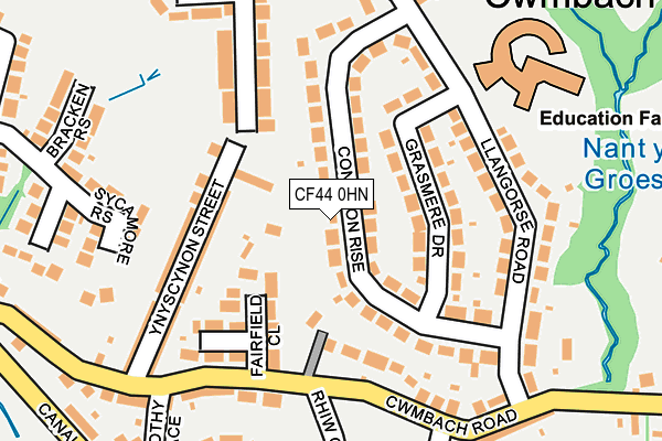 CF44 0HN map - OS OpenMap – Local (Ordnance Survey) CF44 0HN map - OS OpenMap – Local (Ordnance Survey)