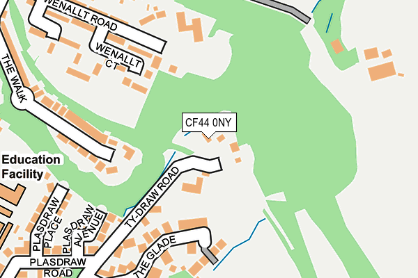 CF44 0NY map - OS OpenMap – Local (Ordnance Survey) CF44 0NY map - OS OpenMap – Local (Ordnance Survey)