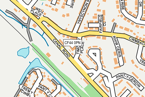 CF44 0PN map - OS OpenMap – Local (Ordnance Survey) CF44 0PN map - OS OpenMap – Local (Ordnance Survey)
