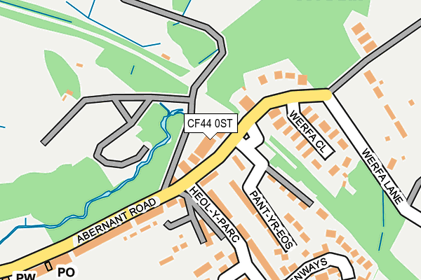 CF44 0ST map - OS OpenMap – Local (Ordnance Survey) CF44 0ST map - OS OpenMap – Local (Ordnance Survey)