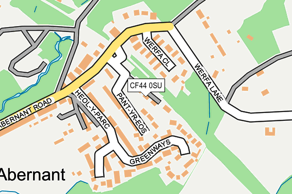 CF44 0SU map - OS OpenMap – Local (Ordnance Survey) CF44 0SU map - OS OpenMap – Local (Ordnance Survey)