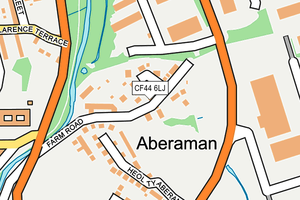 CF44 6LJ map - OS OpenMap – Local (Ordnance Survey) CF44 6LJ map - OS OpenMap – Local (Ordnance Survey)