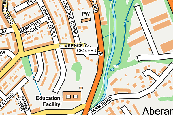 CF44 6RU map - OS OpenMap – Local (Ordnance Survey) CF44 6RU map - OS OpenMap – Local (Ordnance Survey)