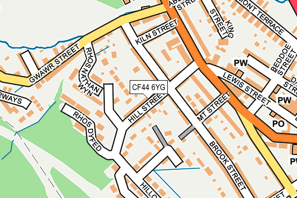 CF44 6YG map - OS OpenMap – Local (Ordnance Survey) CF44 6YG map - OS OpenMap – Local (Ordnance Survey)