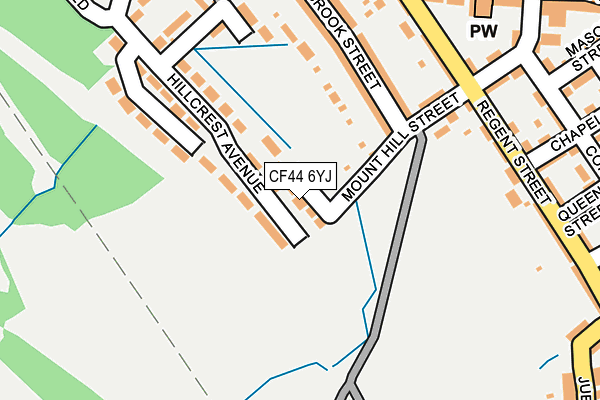 CF44 6YJ map - OS OpenMap – Local (Ordnance Survey) CF44 6YJ map - OS OpenMap – Local (Ordnance Survey)