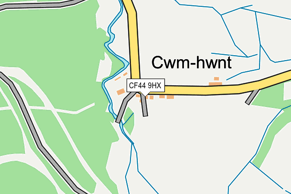 CF44 9HX map - OS OpenMap – Local (Ordnance Survey) CF44 9HX map - OS OpenMap – Local (Ordnance Survey)